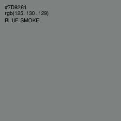 #7D8281 - Blue Smoke Color Image